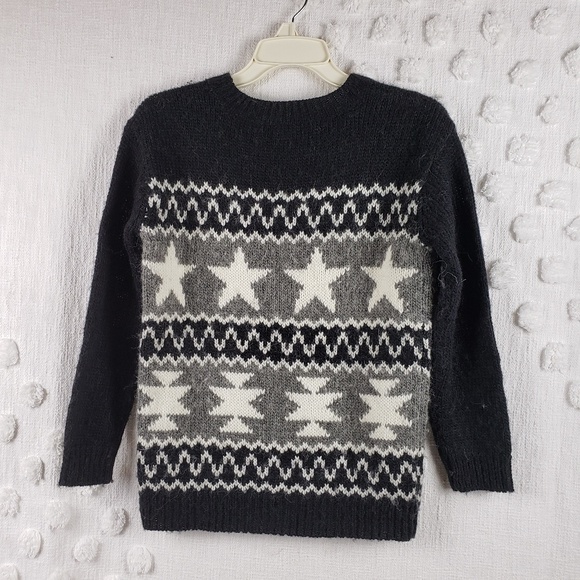 291 Venice STAR Sweater Black White Grey - Picture 2 of 5